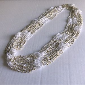 White and Gold Necklace